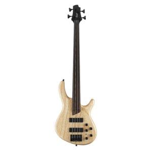 Cort B4FL OPN 4 String Fretless Open Pore Natural Electric Bass Guitar